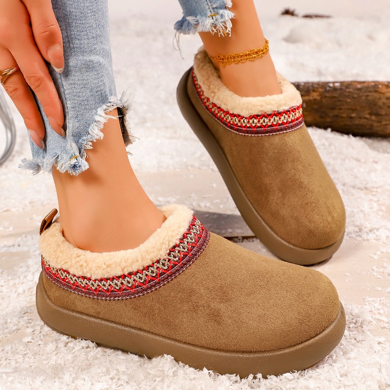 Snow Boot Fur Lined - Nuove Ciabatte in Peluche da Donna