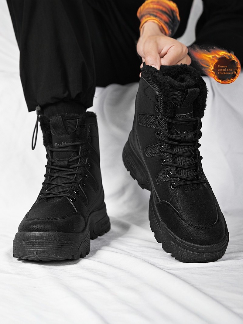 Snow Boot Fur Lined - Stivali Invernali da Uomo per Escursionismo,