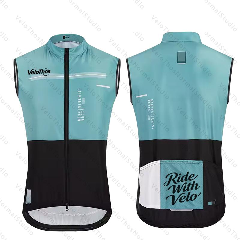Padded Vest Gilet - Gilet da Ciclismo VeloThos Antivento, Gilet