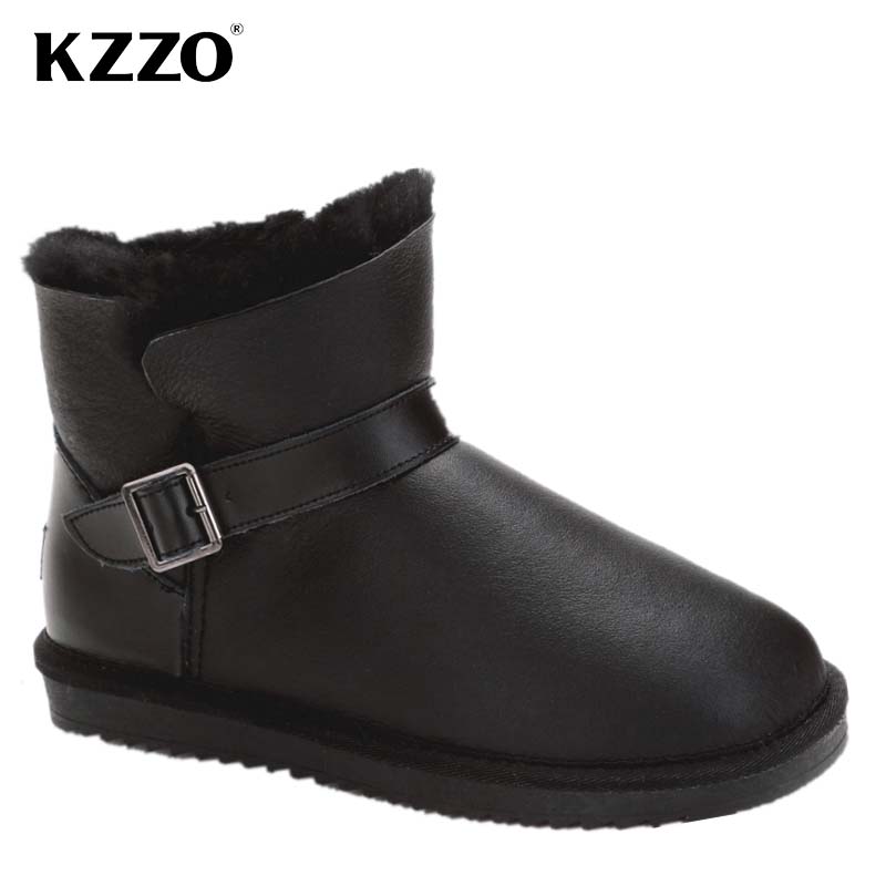 Snow Boot Fur Lined - KZZO 2025 Nuovi Uomini Casual Vera