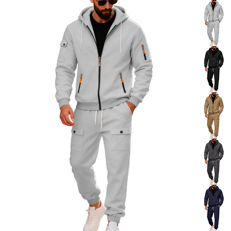 Fleece Hoodie Lined - Tuta da uomo in pile pesante