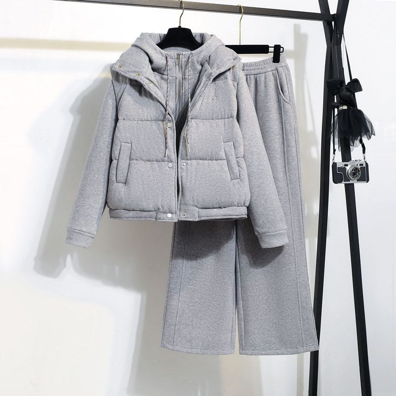 Fleece Hoodie Lined - Completo Invernale da Donna con Felpa