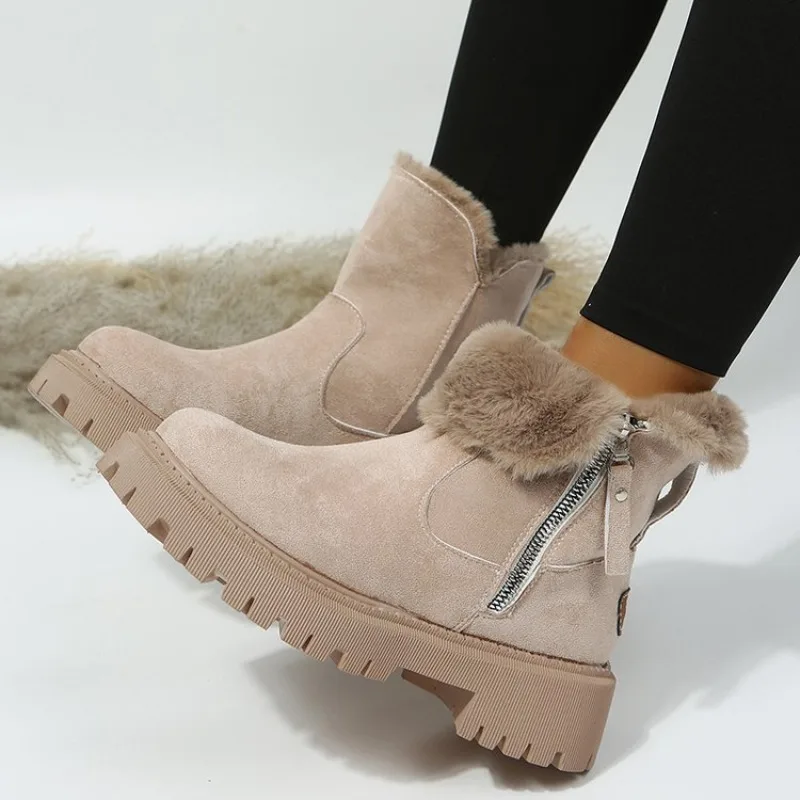 Snow Boot Fur Lined - Stivali da Neve Invernali da Donna,