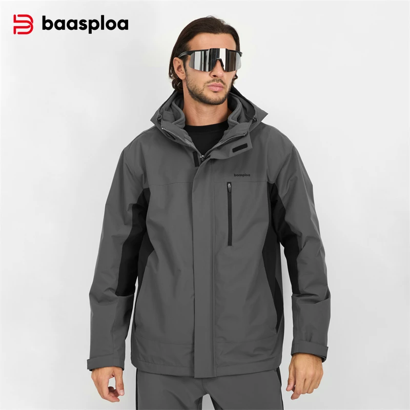 Fleece Hoodie Lined - Baasploa Giacca da uomo nuova Arrampicata