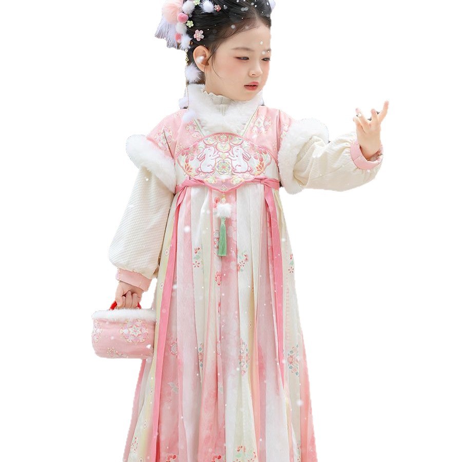 2025 Ragazze Fata Hanfu Bambin - Winter Clothing Kids recensione e prezzo