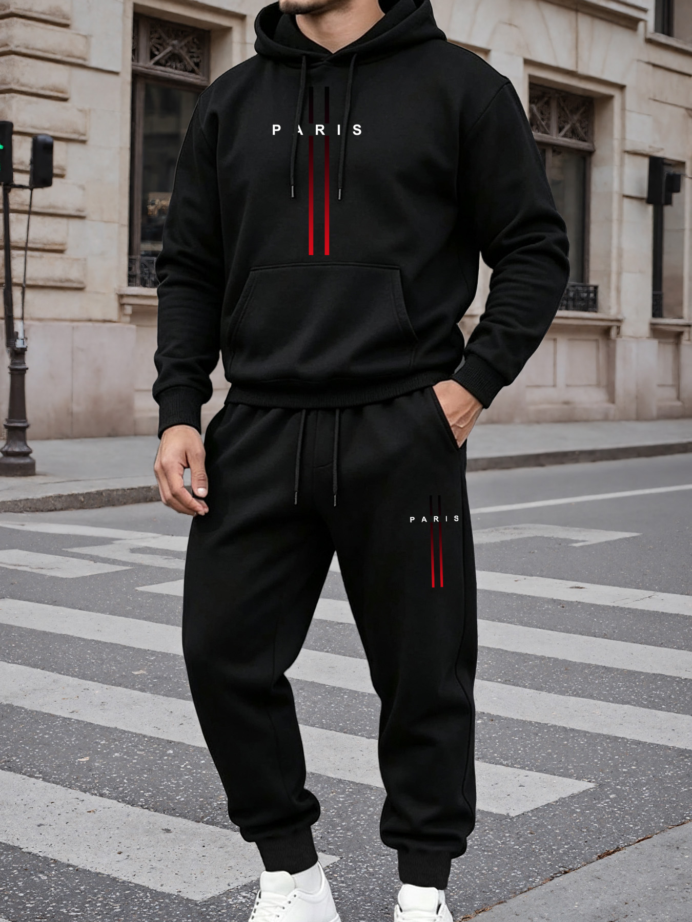 Tuta da uomo con stampa grafic - Fleece Hoodie Lined recensione e prezzo
